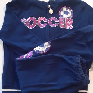 Justice Sweatpants/Hoodie Set Size 6